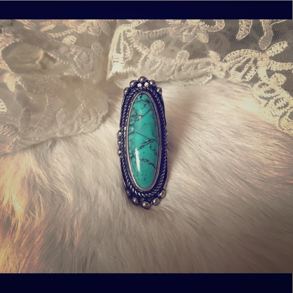 Long Turquoise Ring